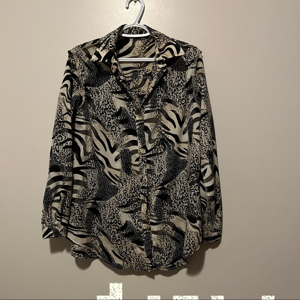 printed blouse